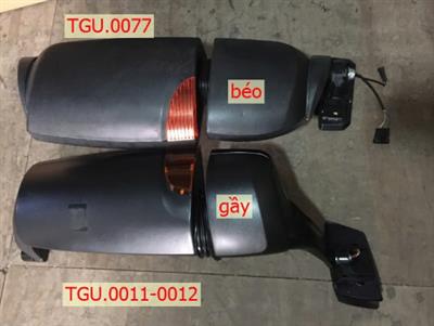 Gương chiếu hậu gọng ngắn + béo + gầy